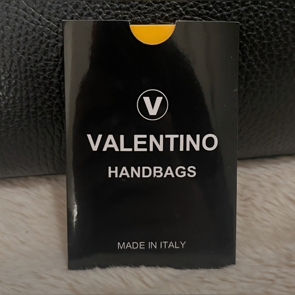 Valentino By Mario Valentino Black Leather Tote Bag - Picture 14 of 14